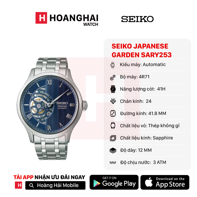 Đồng hồ cơ Seiko Presage Japanese Garden SARY253