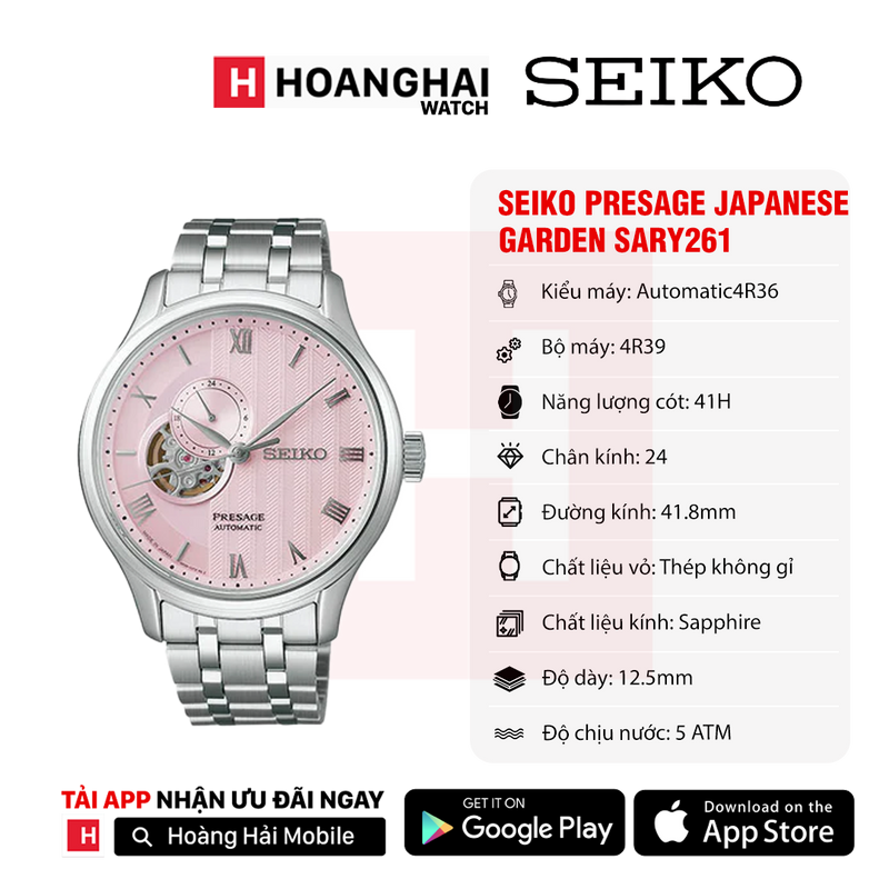Đồng hồ cơ Seiko Presage Japanese Garden SARY261 - Nhận order