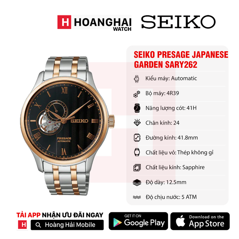 Đồng hồ cơ Seiko Presage Japanese Garden SARY262 - Nhận Order