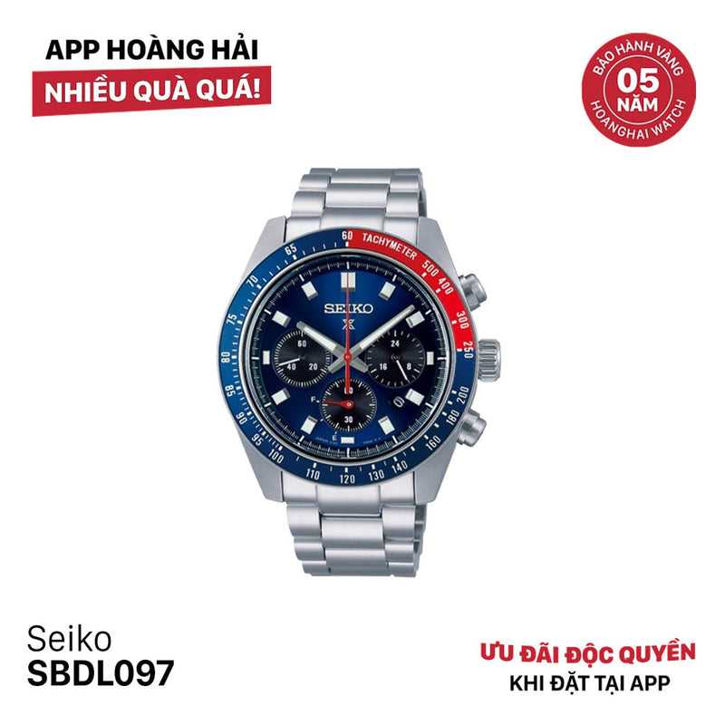 Đồng hồ năng lượng mặt trời Seiko Prospex Speedtimer SBDL097