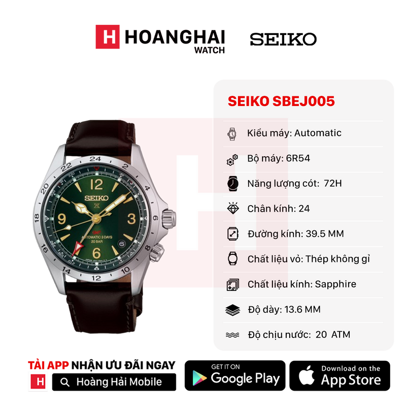 Đồng hồ cơ Seiko Prospex Alpinist SBEJ005