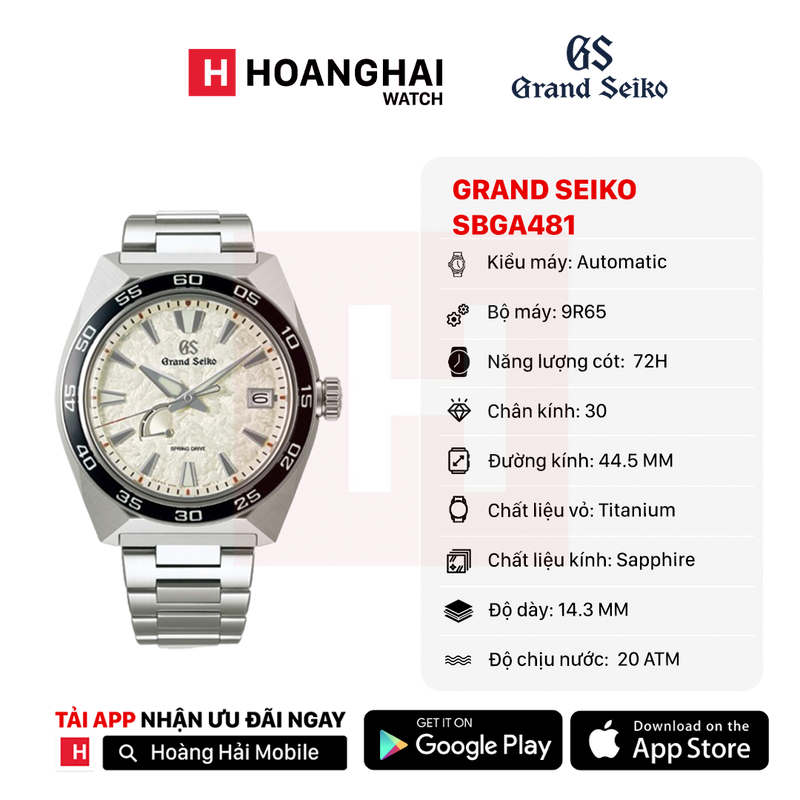 Đồng hồ cơ Grand Seiko SBGA481 (Nhận Order)