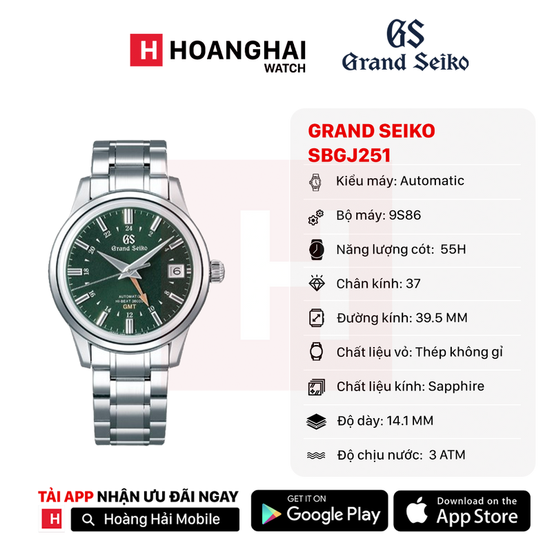 Đồng hồ cơ Grand Seiko SBGJ251 (Nhận Order)