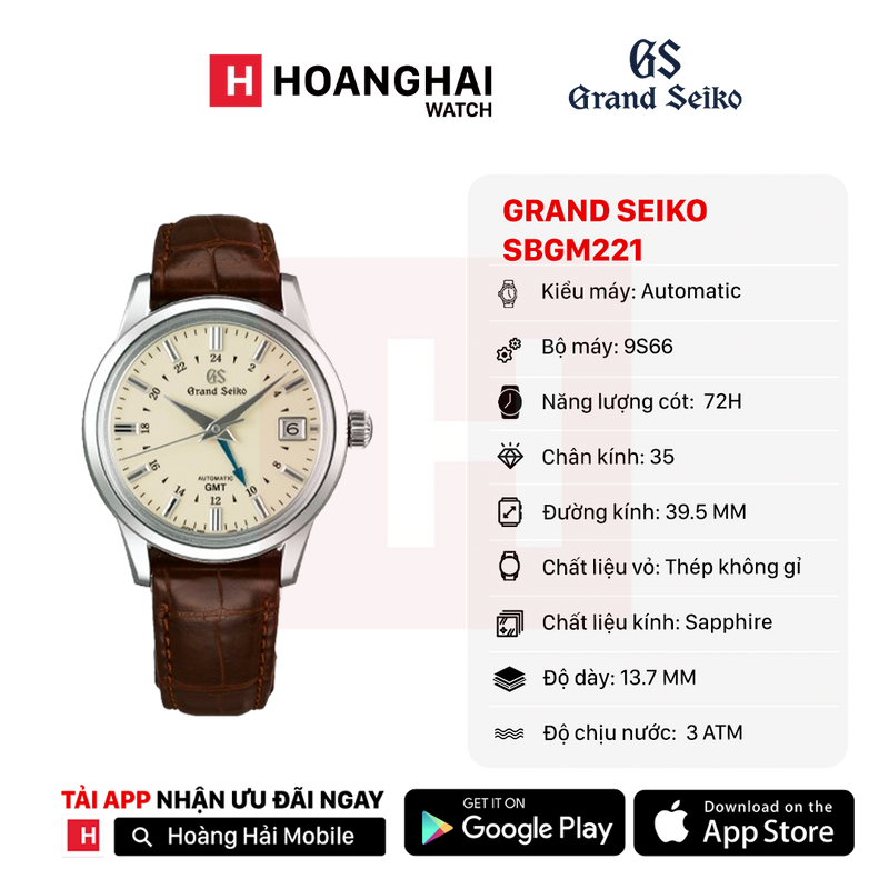 Đồng hồ cơ Grand Seiko SBGM221 (Nhận order)