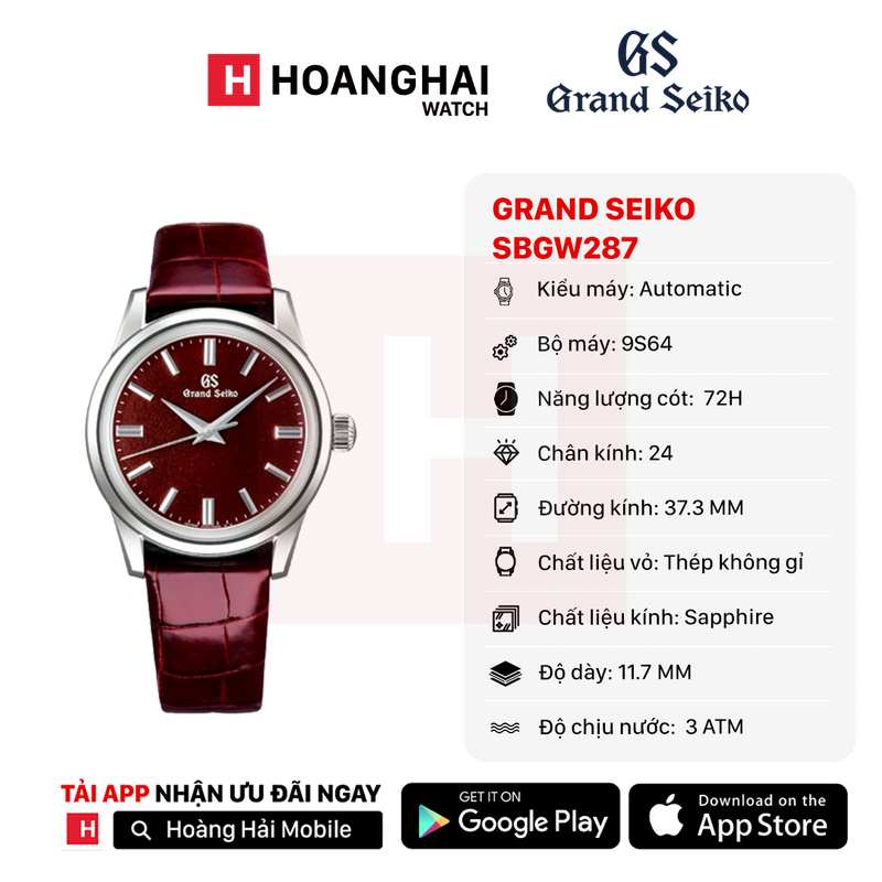 Đồng hồ cơ Grand Seiko SBGW287 (Nhận Order)