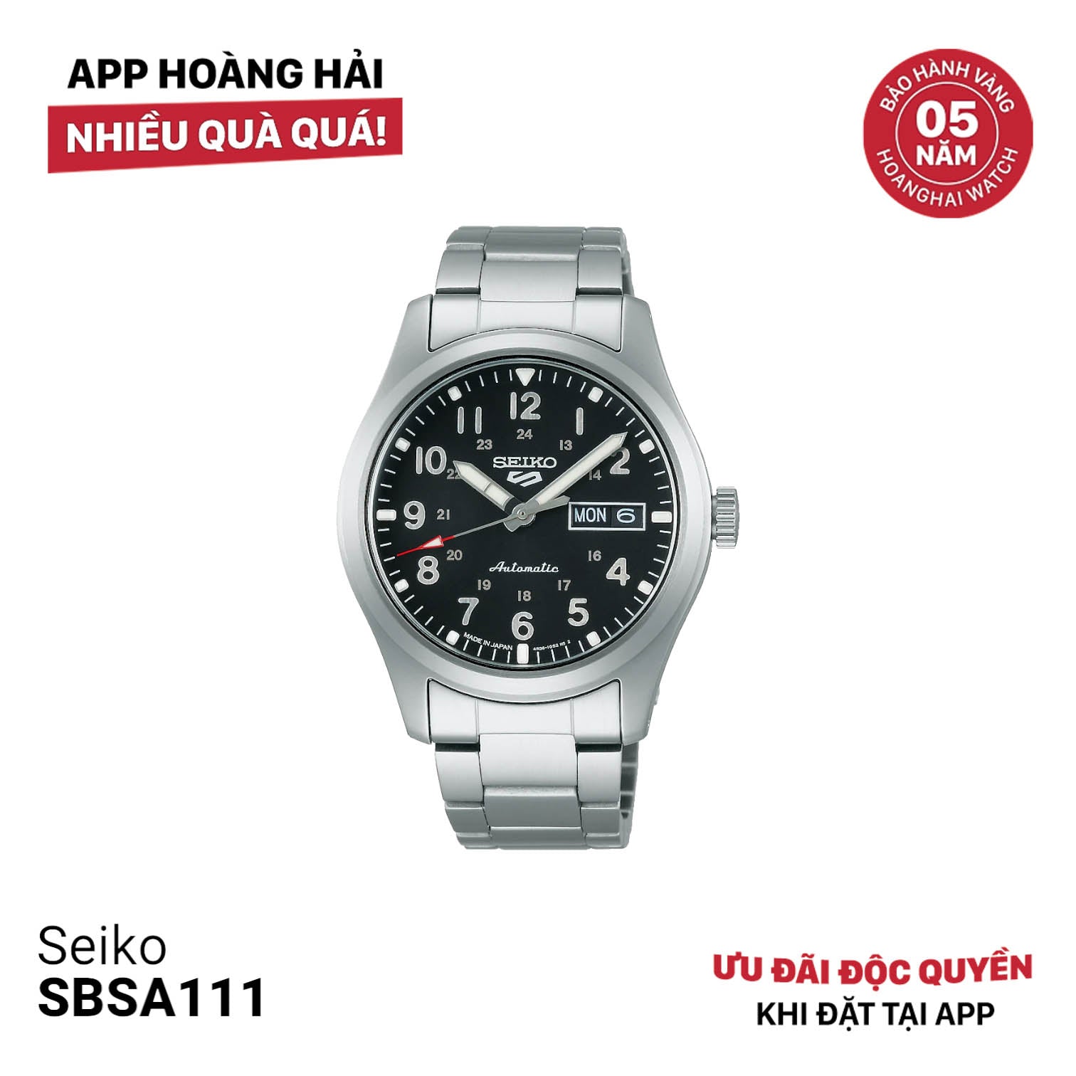 Đồng hồ cơ Seiko 5 Field series SBSA111 - Nhận Order