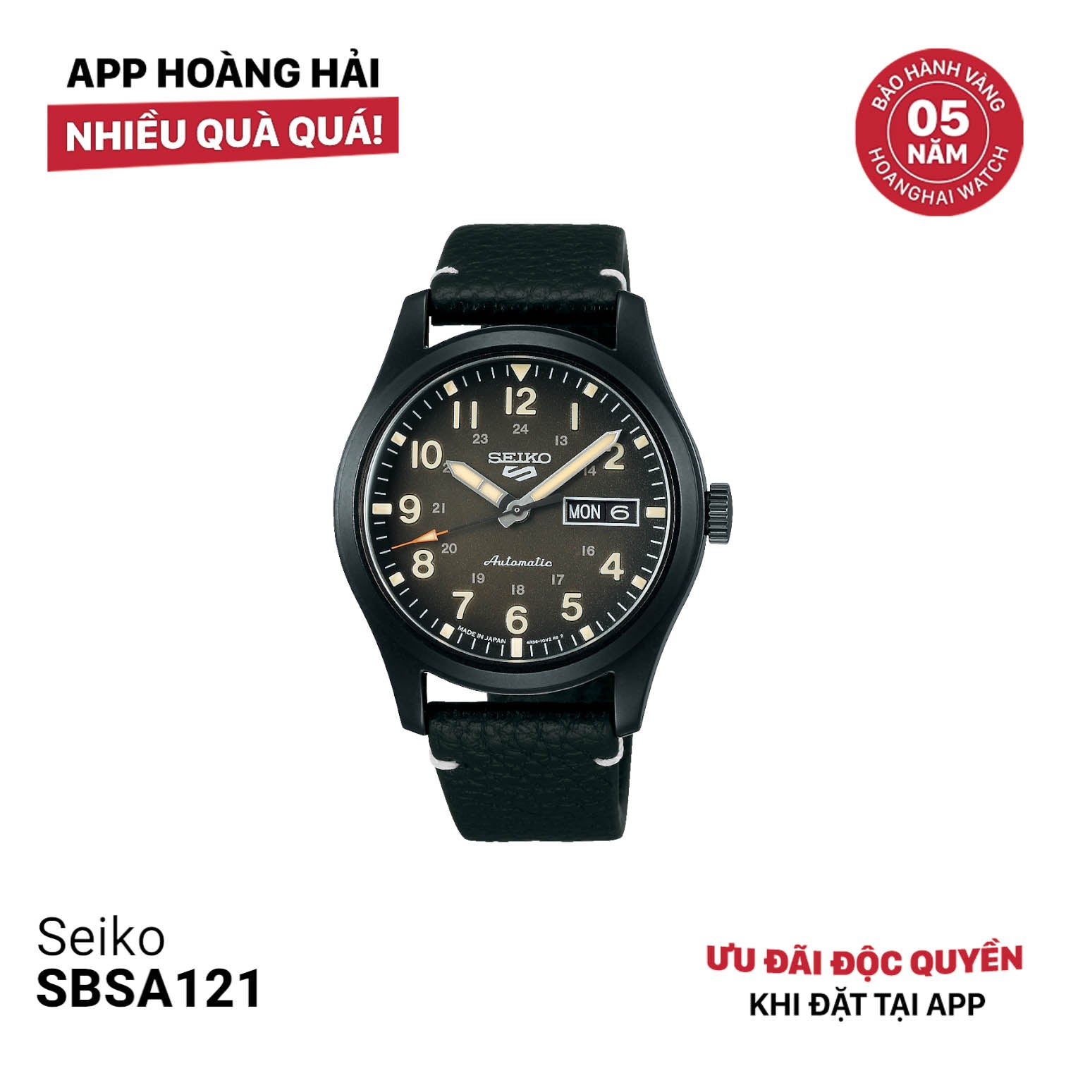 Đồng hồ cơ Seiko 5 Field series SBSA121