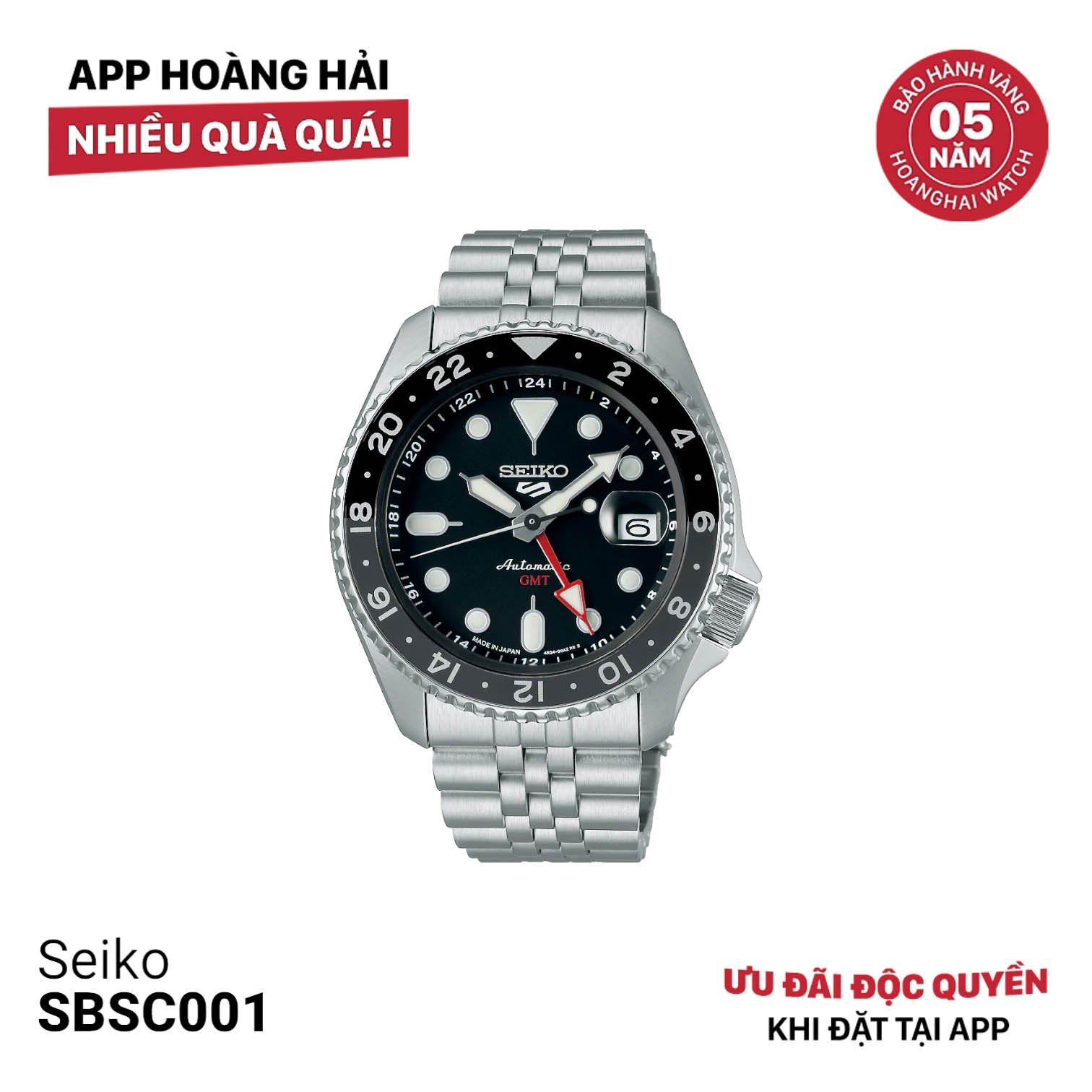 Đồng hồ cơ Seiko 5 Sport SKX series SBSC001