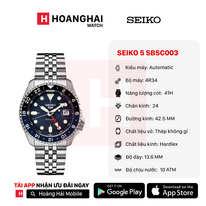 Đồng hồ Cơ Seiko 5 Sport SKX series SBSC003