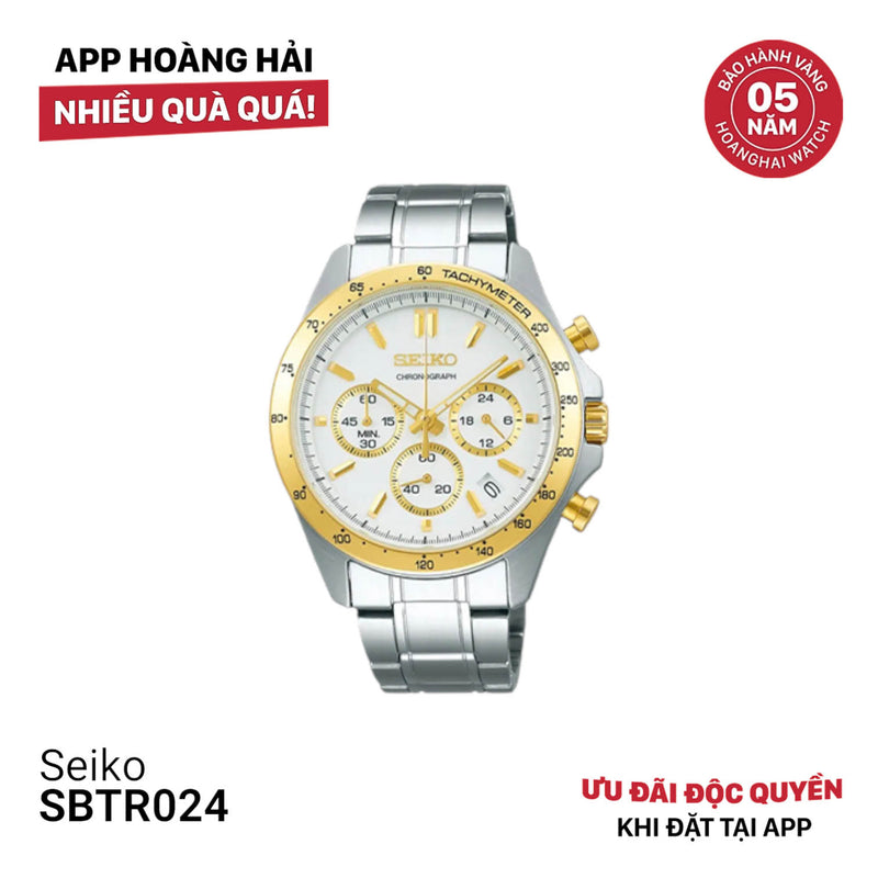 Đồng hồ pin Seiko Chronograph SBTR024