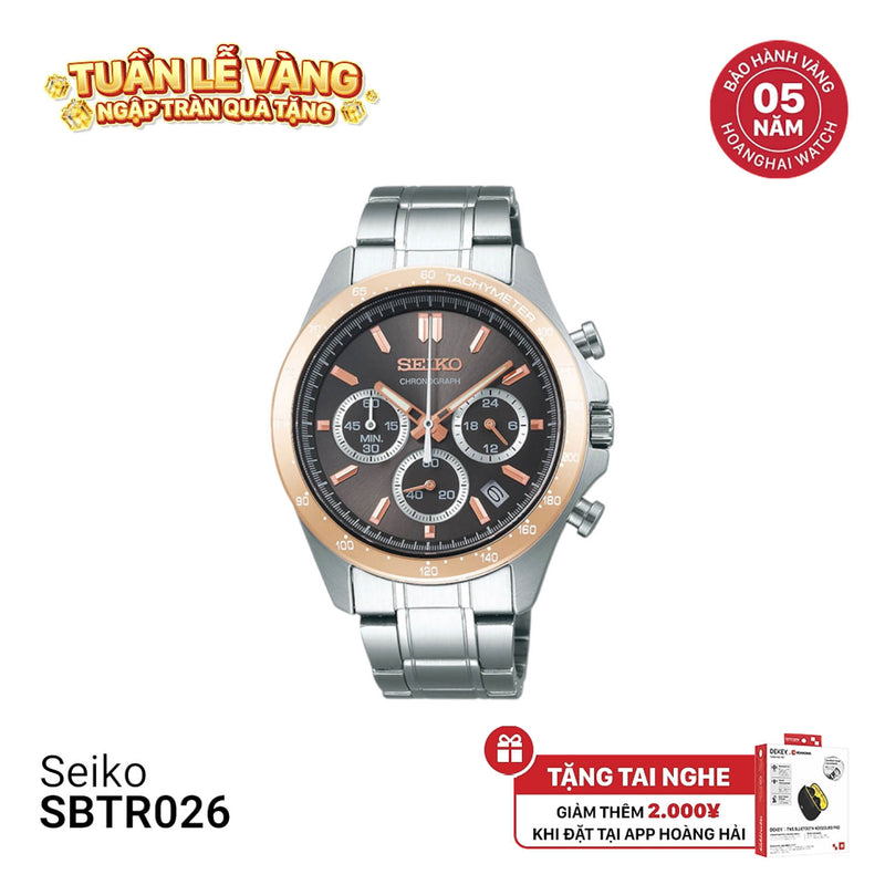 Đồng hồ pin Seiko Chronograph SBTR026