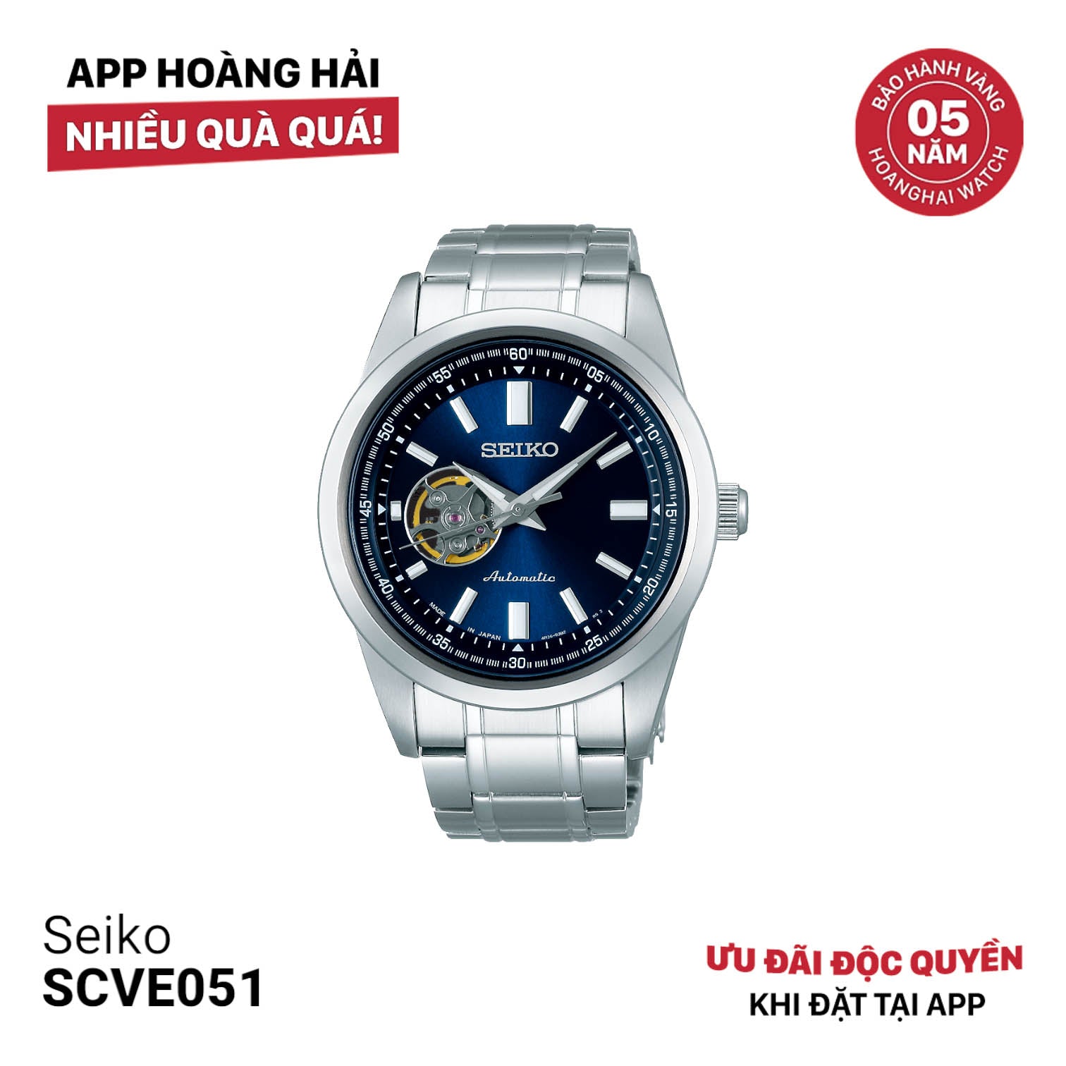 Đồng hồ cơ Seiko SCVE051