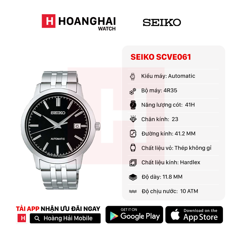 Đồng hồ cơ Seiko SCVE061