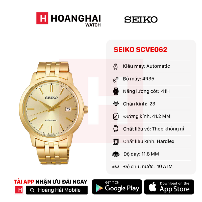 Đồng hồ cơ Seiko SCVE062