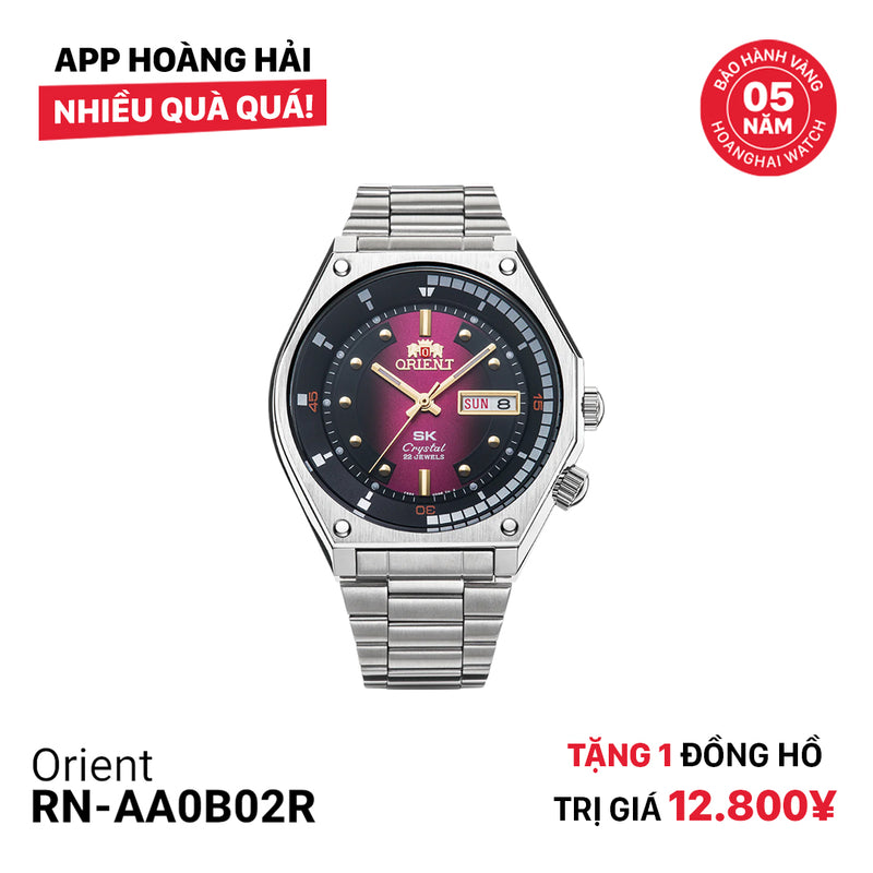 Đồng hồ cơ Orient SK Mặt Lửa RN-AA0B02R - Made in ThaiLand - Khuyến mãi tặng đồng hồ trị giá 12.800¥