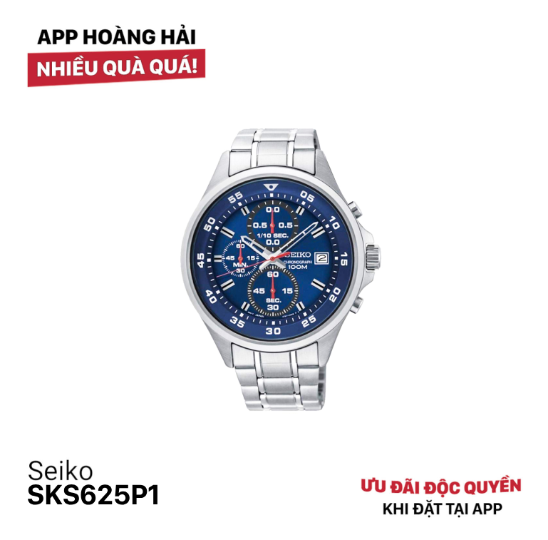 Đồng hồ pin Seiko Chonograph SKS625P1 (Hàng đã qua sử dụng)