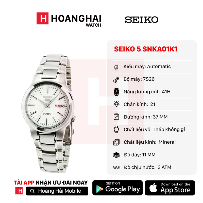 Đồng hồ cơ Seiko 5 SNKA01K1
