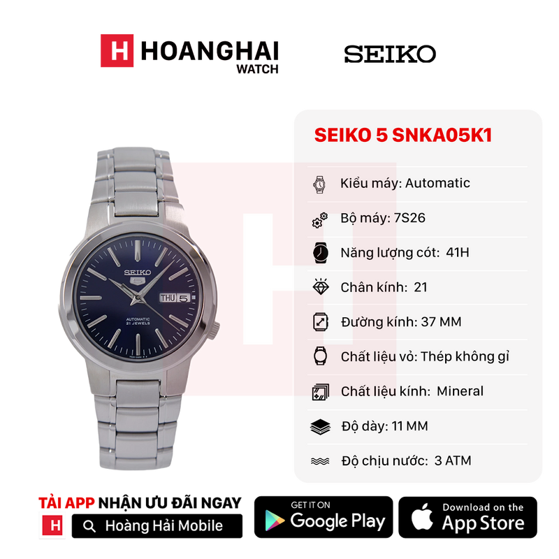 Đồng hồ cơ Seiko 5 SNKA05K1
