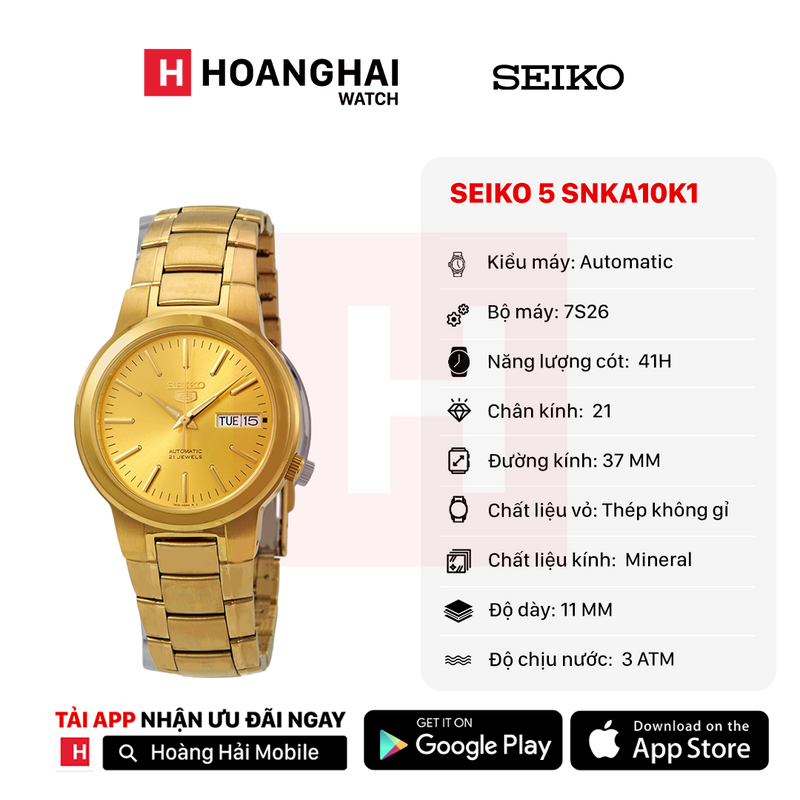 Đồng hồ cơ Seiko 5 SNKA10K1