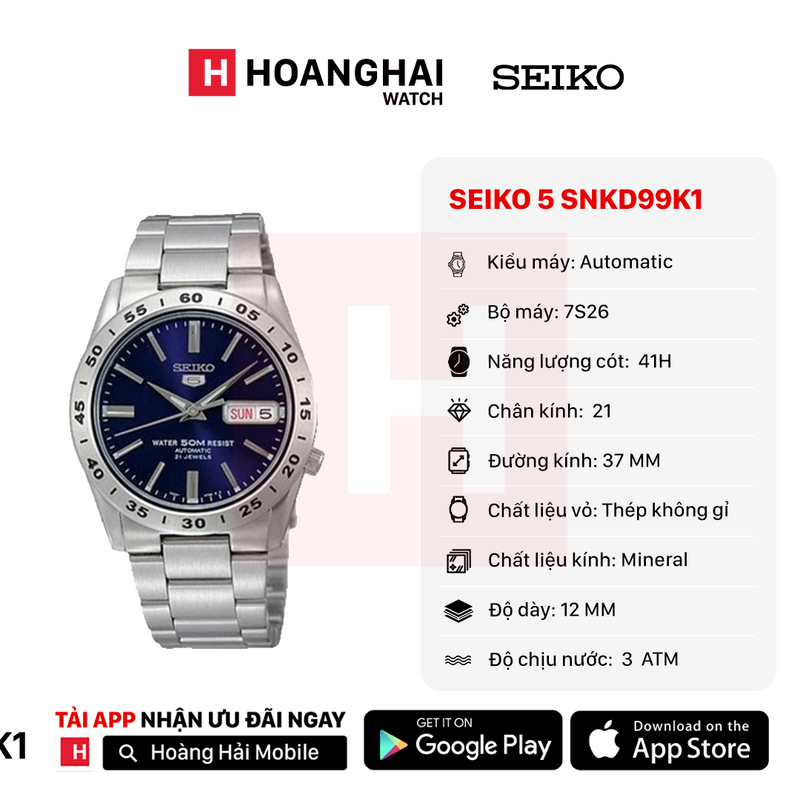 Đồng hồ cơ Seiko 5 SNKD99K1
