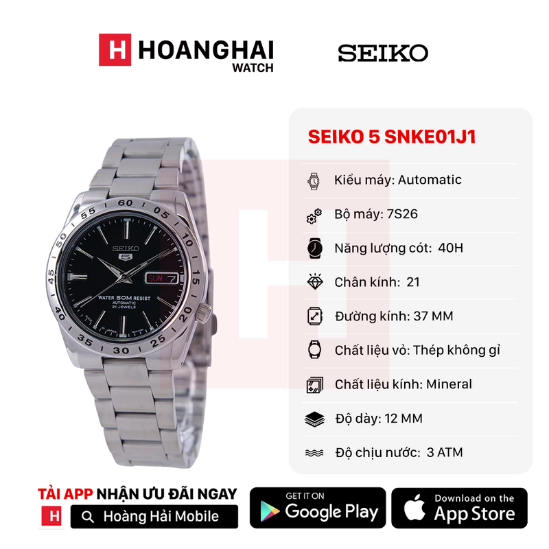 Đồng hồ cơ Seiko 5 SNKE01J1