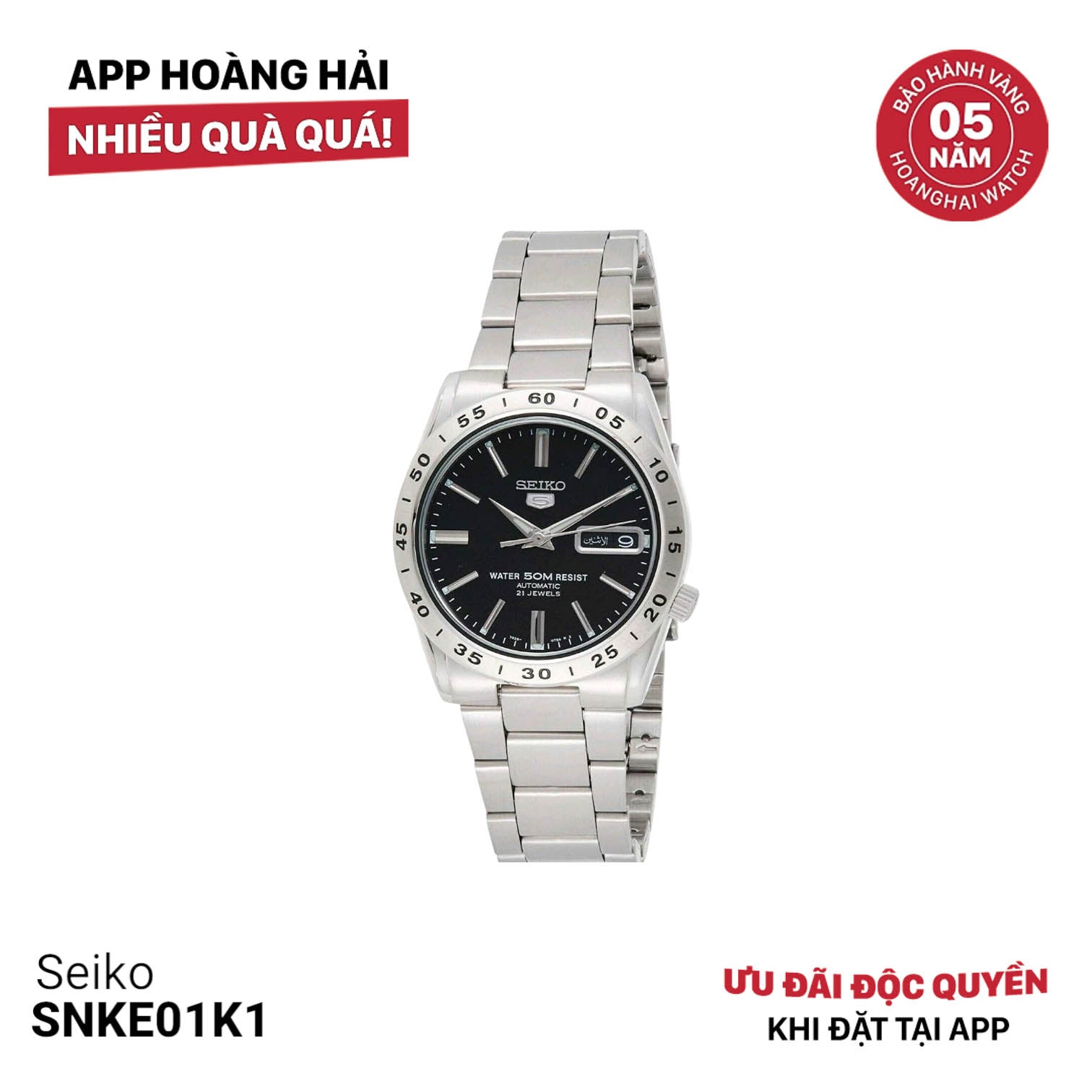 Đồng hồ cơ Seiko 5 SNKE01K1