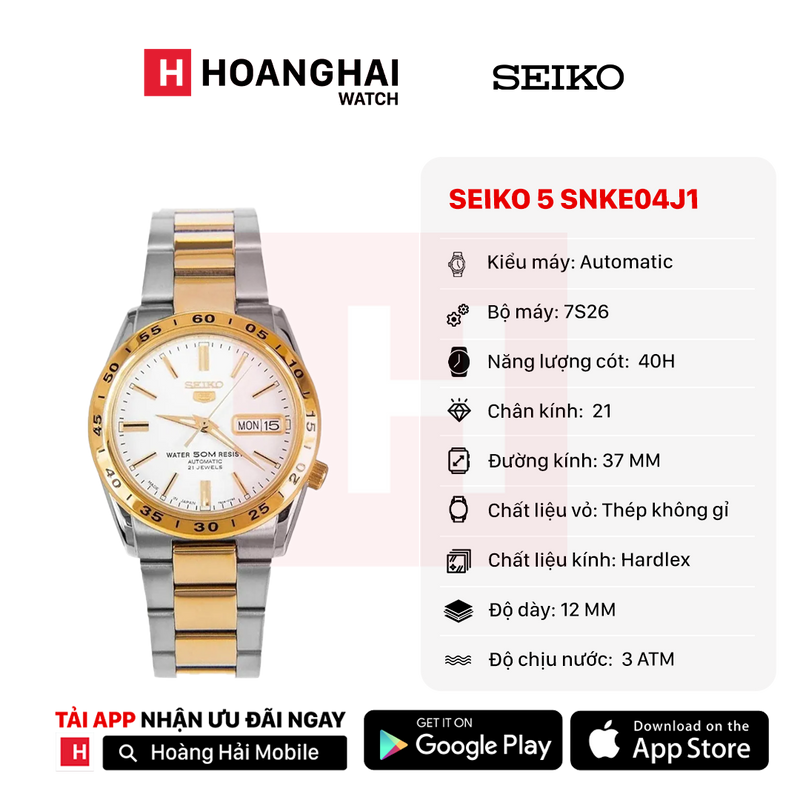 Đồng hồ cơ Seiko 5 SNKE04J1