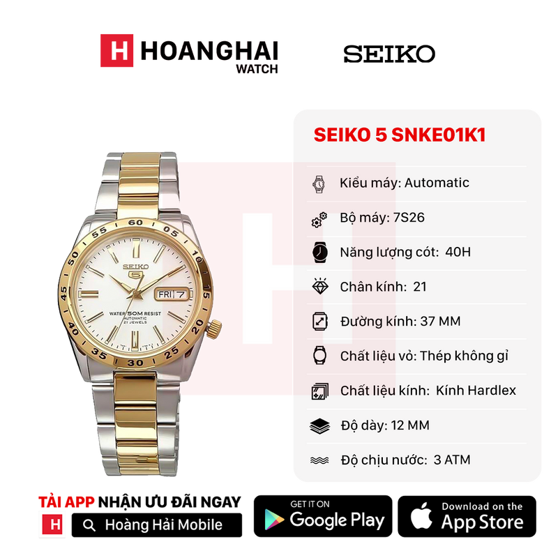 Đồng hồ cơ Seiko 5 SNKE04K1