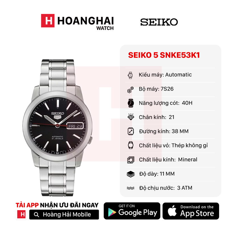 Đồng hồ cơ Seiko 5 SNKE53K1