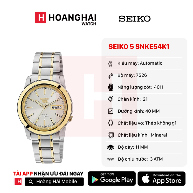Đồng hồ cơ Seiko 5 SNKE54K1