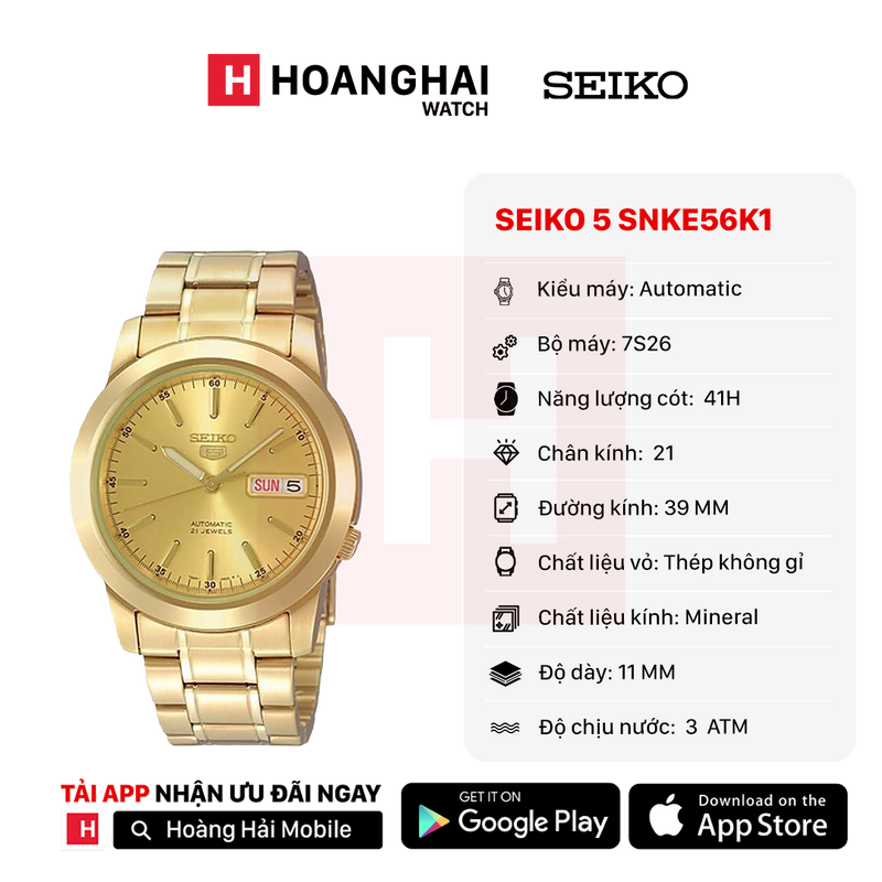 Đồng hồ cơ Seiko 5 SNKE56K1