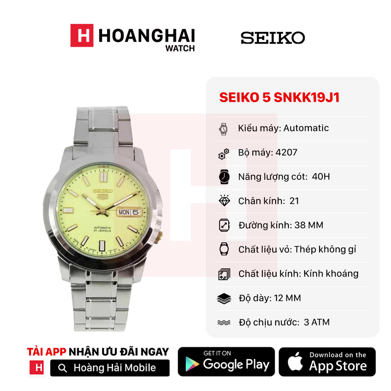 Đồng hồ cơ Seiko 5 Sport SNKK19J1