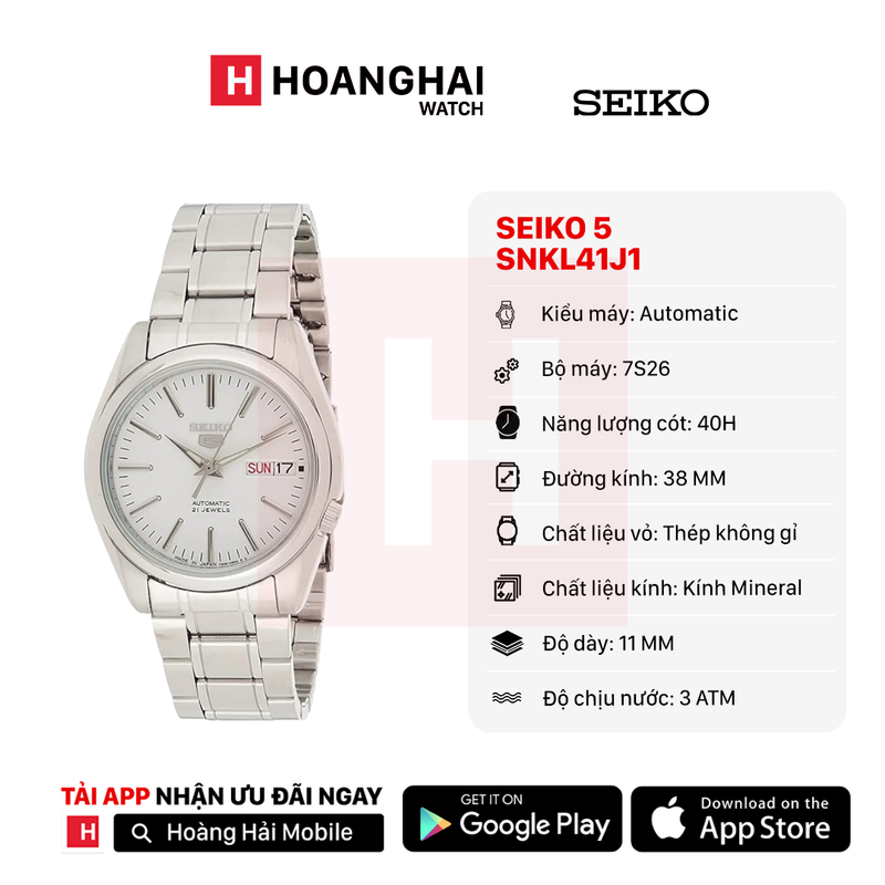 Đồng hồ cơ Seiko 5 SNKL41J1