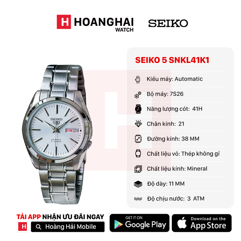 Đồng hồ cơ Seiko 5 SNKL41K1