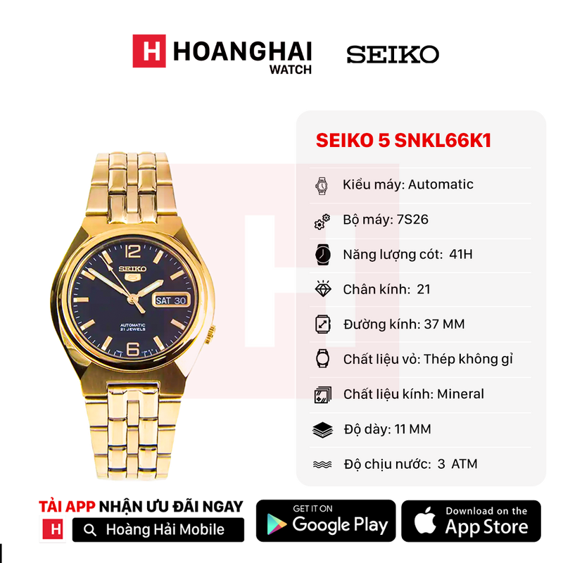 Đồng hồ cơ Seiko 5 SNKL66K1