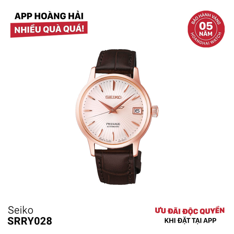 Đồng hồ cơ nữ Seiko Presage Cocktail Time SRRY028