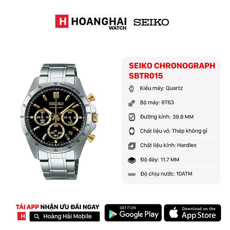 Đồng hồ pin Seiko Chronograph SBTR015