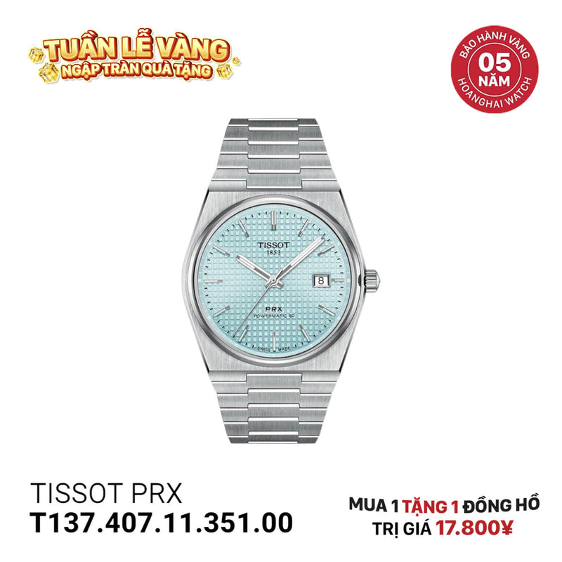 Đồng hồ cơ TISSOT PRX T137.407.11.351.00