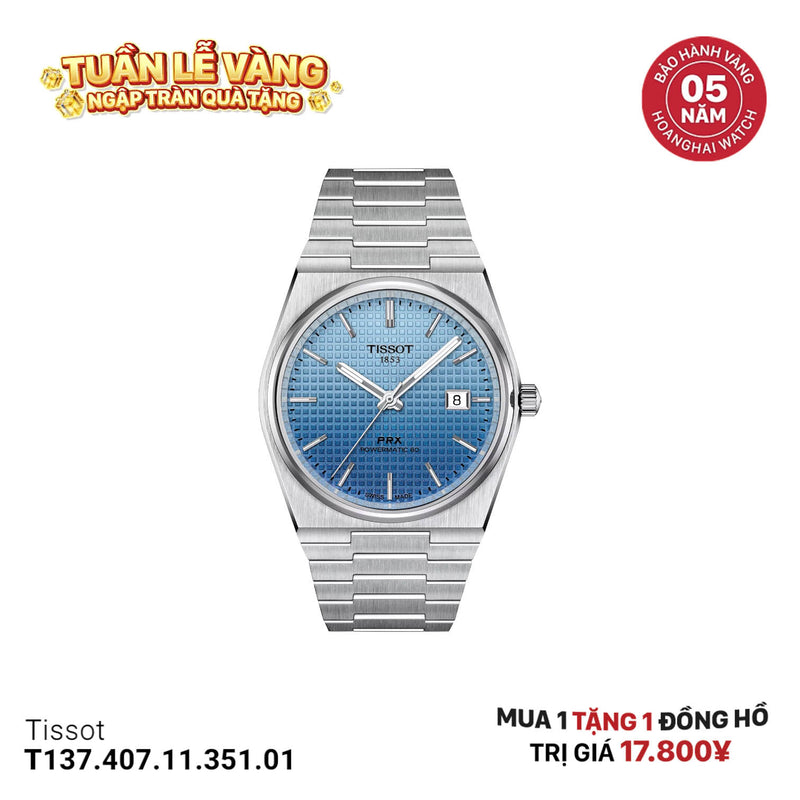 Đồng hồ cơ TISSOT PRX T137.407.11.351.01