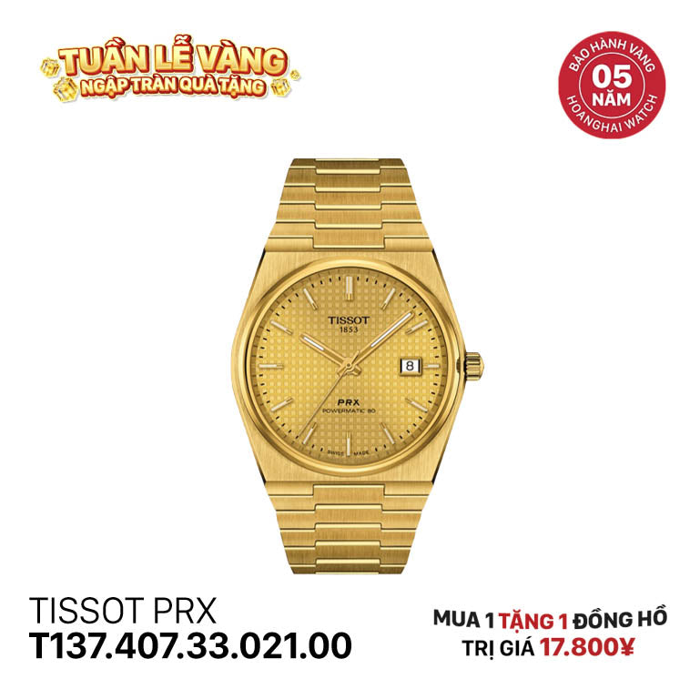 Đồng hồ cơ TISSOT PRX T137.407.33.021.00