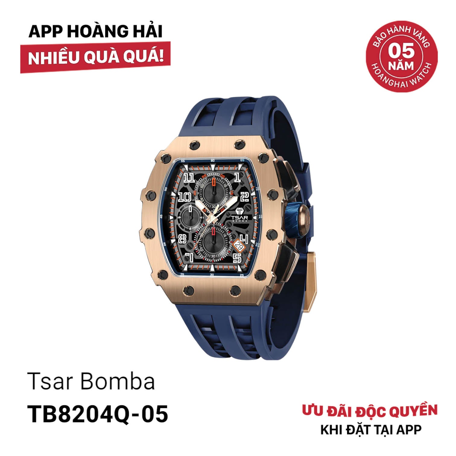 Đồng hồ pin Tsar Bomba TB8204Q