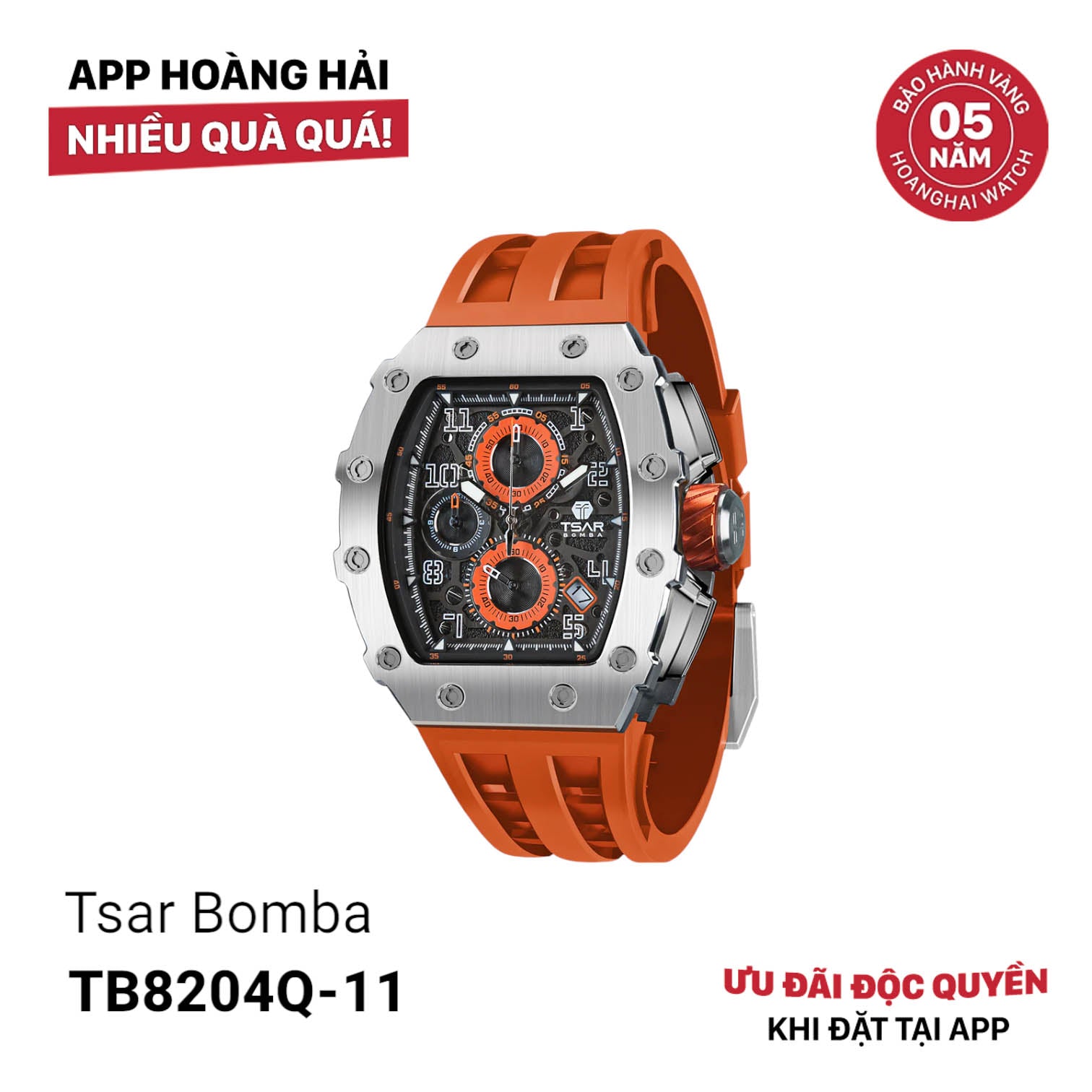 Đồng hồ pin Tsar Bomba TB8204Q