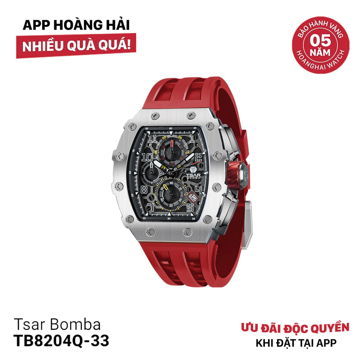 Đồng hồ pin Tsar Bomba TB8204Q