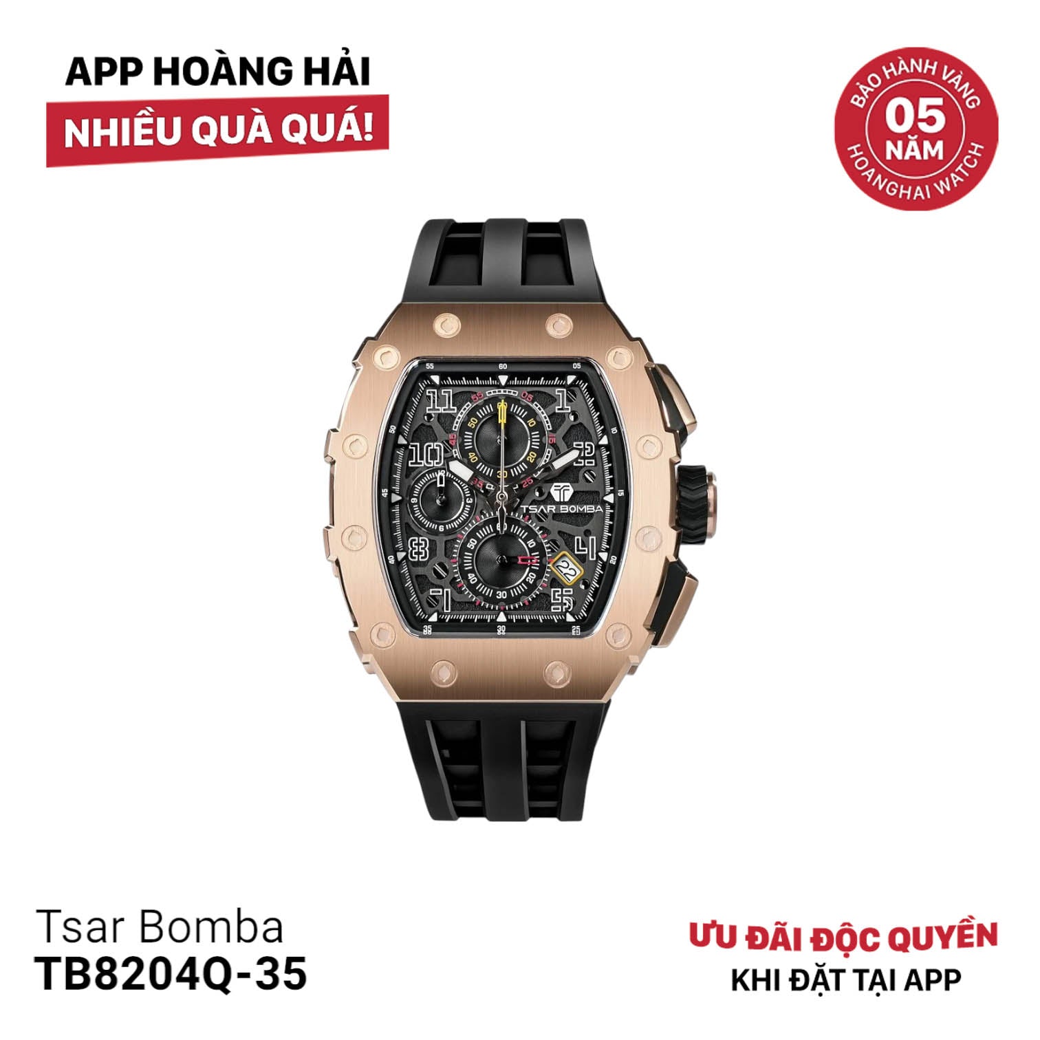 Đồng hồ pin Tsar Bomba TB8204Q