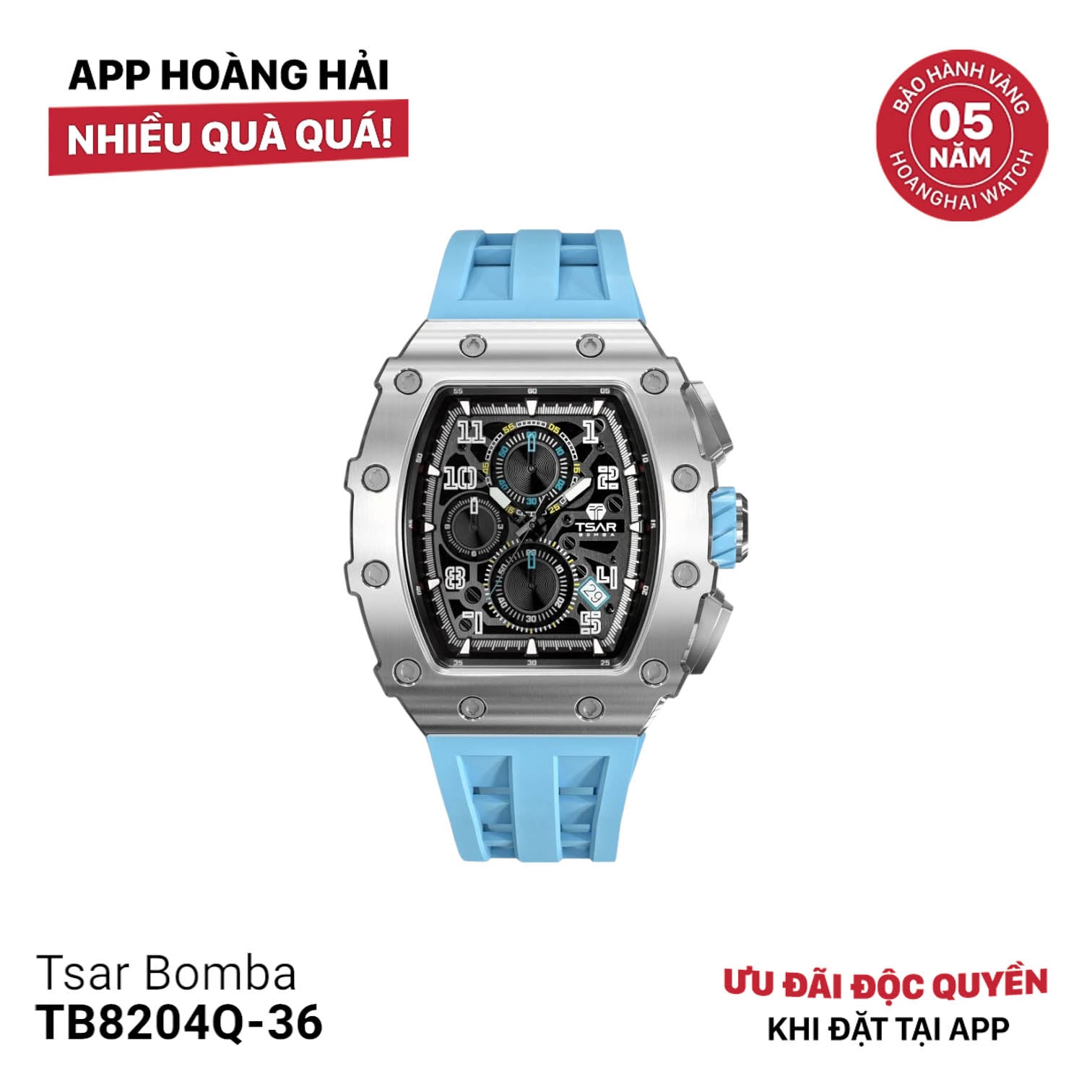 Đồng hồ pin Tsar Bomba TB8204Q