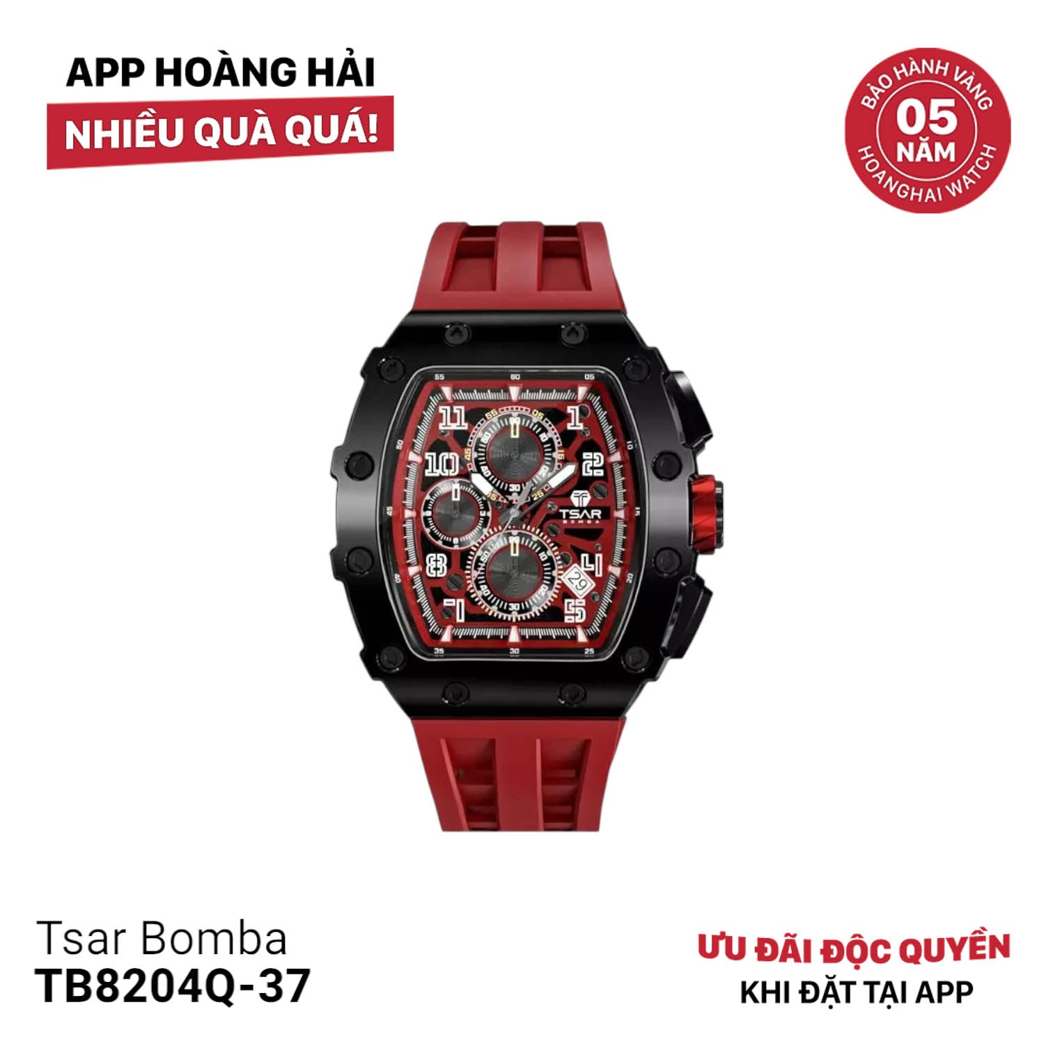 Đồng hồ pin Tsar Bomba TB8204Q