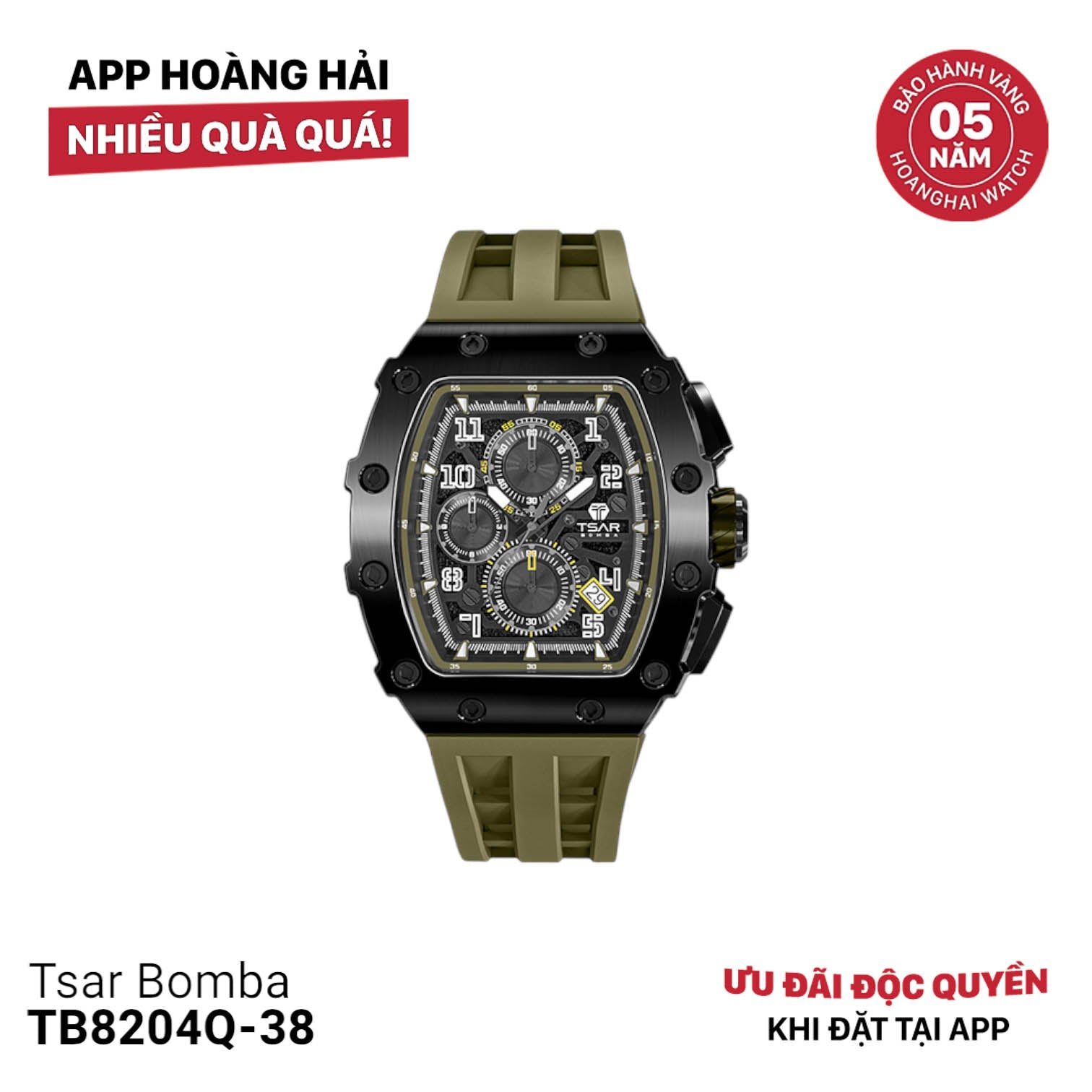 Đồng hồ pin Tsar Bomba TB8204Q