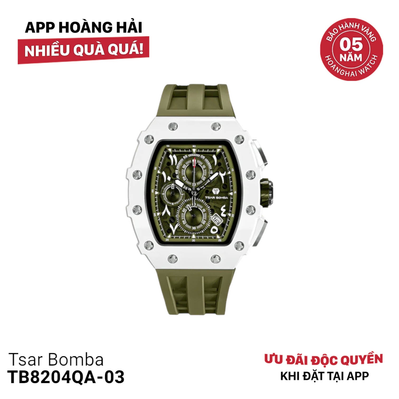 Đồng hồ pin Tsar Bomba TB8204QA