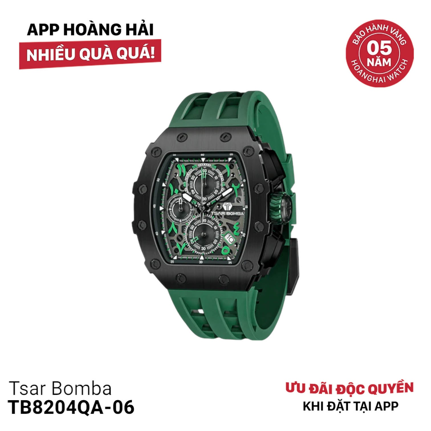 Đồng hồ pin Tsar Bomba TB8204QA