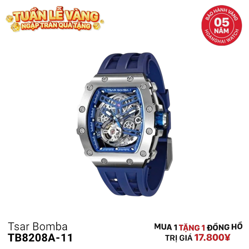 Đồng hồ cơ Tsar Bomba TB8208A-11 - Nhận Order 7-10 ngày